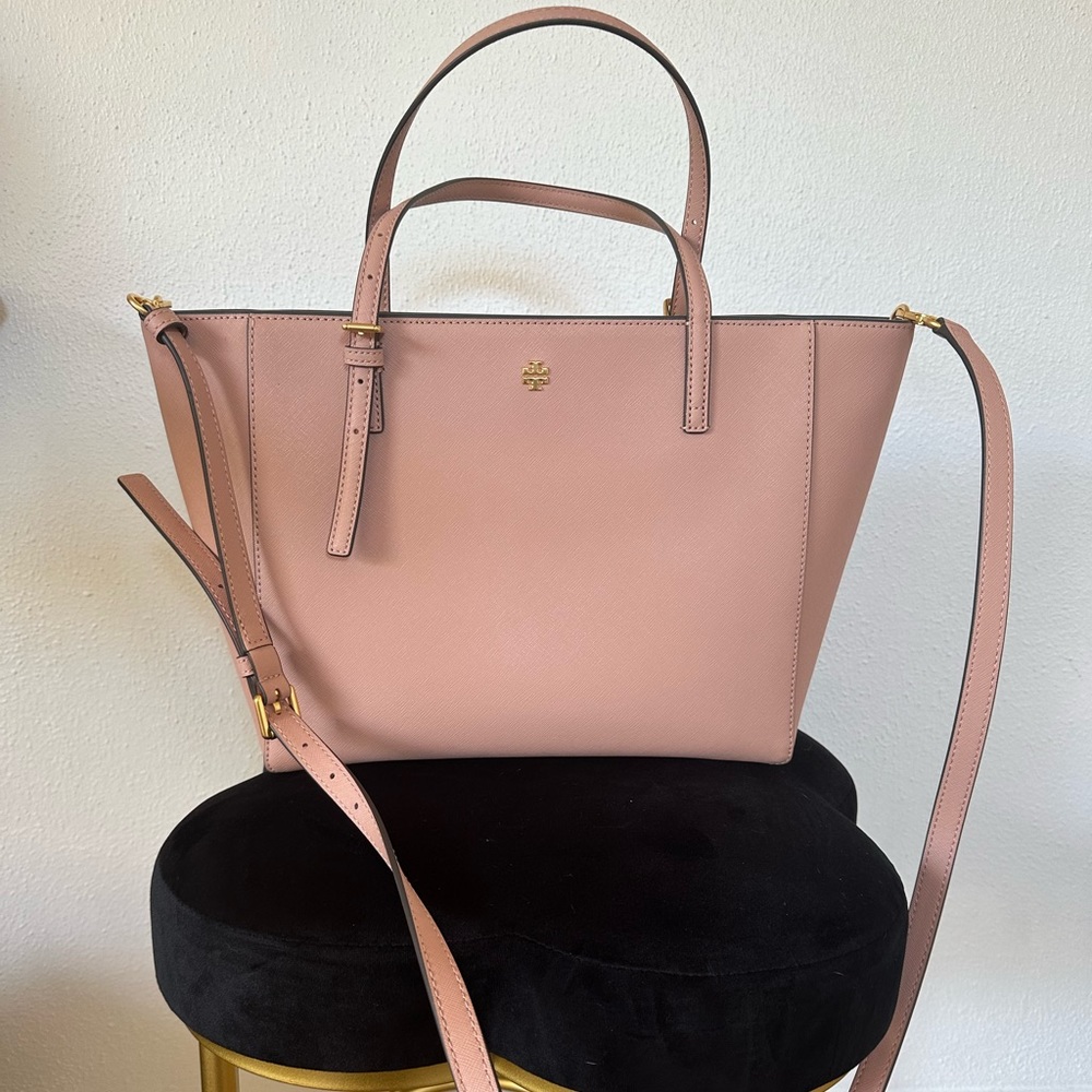 Tory Burch Dusty Pink Crossbody Tote